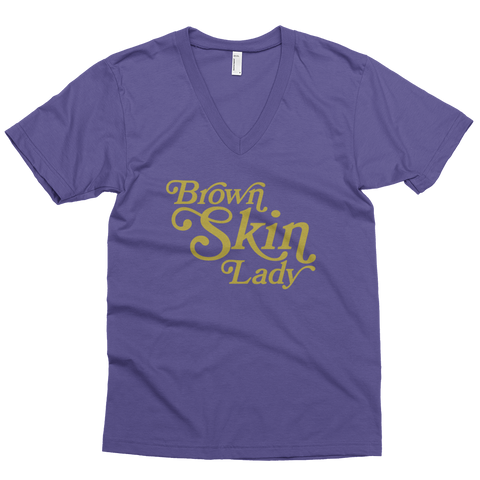 Brown Skin Lady V-Neck