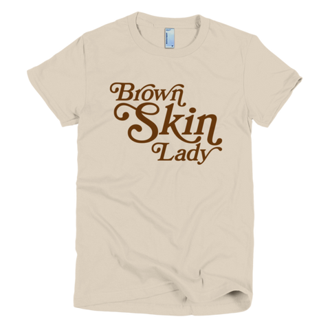 Bon Bon Vie Brown Skin Lady T-Shirt Creme