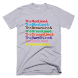 Bon Bon Vie Chicago Transit T-Shirt Heather Gray