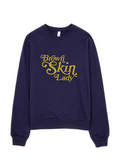 Bon Bon Vie Brown Skin Lady Sweatshirt Navy