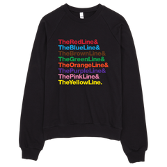 Bon Bon Vie Chicago Transit Sweatshirt Black