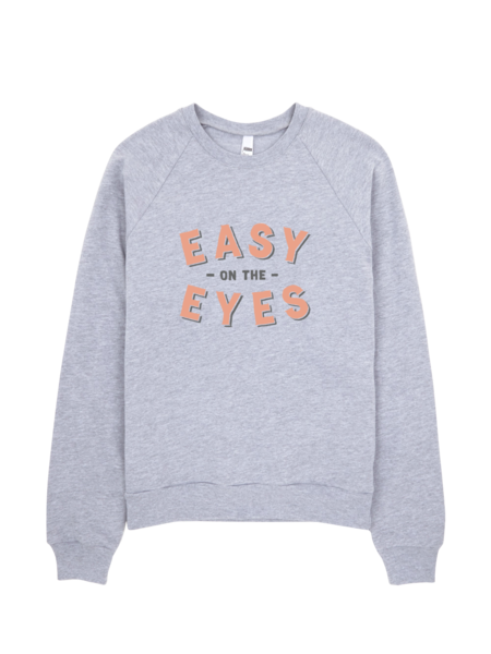 Bon Bon Vie Easy On The Eyes Sweatshirt Heather Gray