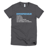 Bon Bon Vie Entrepreneur T-Shirt Asphalt