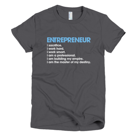 Bon Bon Vie Entrepreneur T-Shirt Asphalt