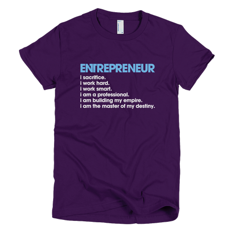 Bon Bon Vie Entrepreneur T-Shirt Eggplant