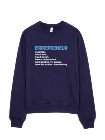 Bon Bon Vie Entrepreneur Sweatshirt Navy