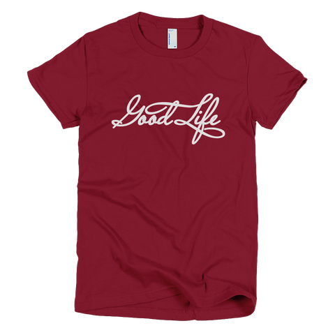 Bon Bon Vie Good Life T-Shirt Cranberry